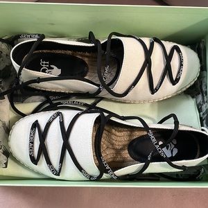Off-White Canvas Espadrilles